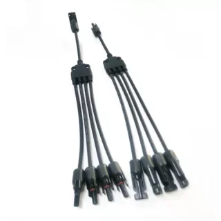 Par de Conectores MC4 Y 4T - 4 Vias